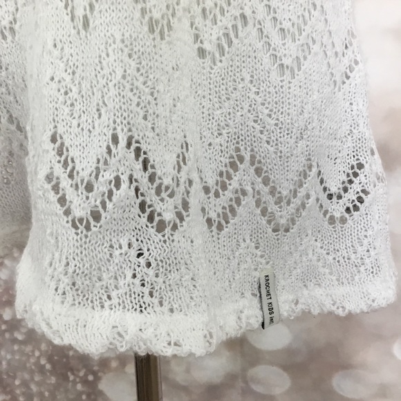 KROCHET KIDS KK INTL. Women's White Sweater M - Picture 2 of 7